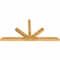 Ekena Millwork Saratoga Rough Sawn Timber Gable Bracket, Western Red Cedar, 84"W x 42"H x 4"D x 4"F, 12/12 Pitch GBW084X42X0404SAR00RWR - alternate 3